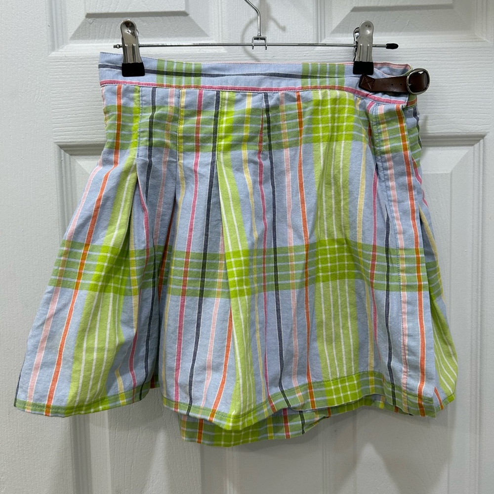 Woman’s Guess An American Tradition Pleated Plaid Mini Skirt Size S